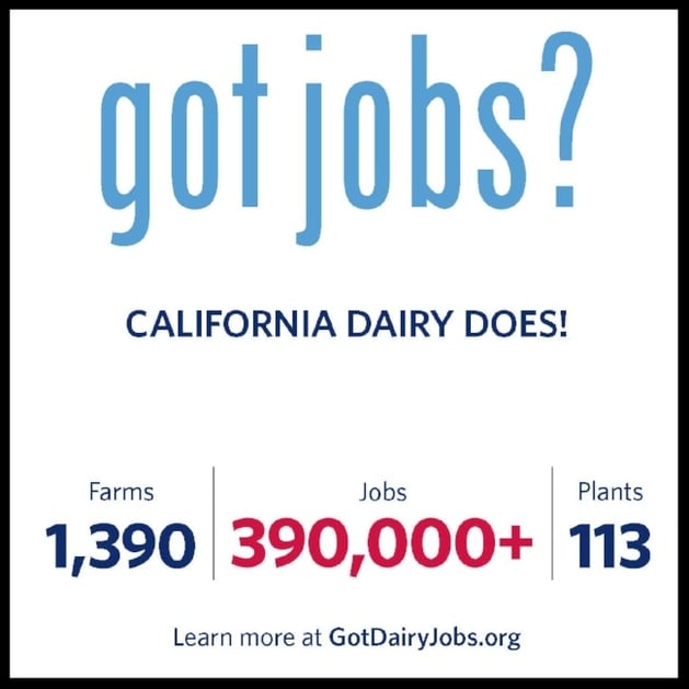 California Tops Dairy's Top 10 List for Jobs